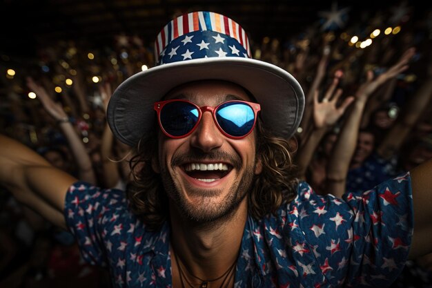 Photo stars stripes and smiles usa 4th of july independence day celebrations embracing american symbols flagwaving festivities and the joyous spirit of freedom and unity nationwide