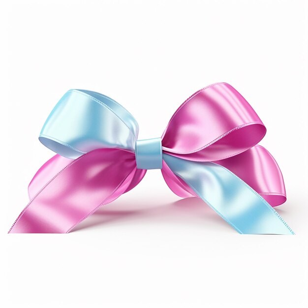 Starshaped breast cancer awareness ribbon on white background