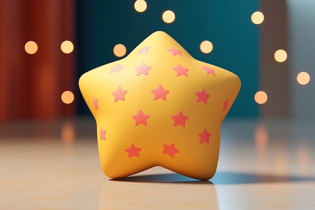 Starshaped stress ball with customizable writing space