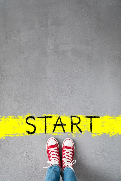 Start! Healthy lifestyle concept