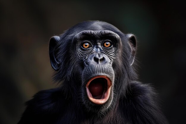 Startled Ape shocked Generate Ai