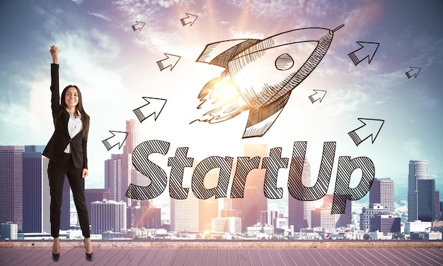 Startup and entrepreneur concept