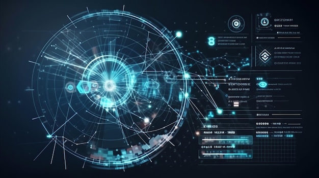 Фон стартапа технологической компании AI Generated