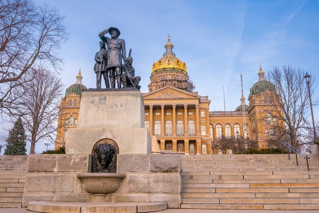 State Capitol in Des Moines, Iowa USA