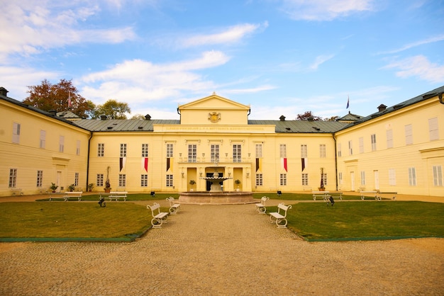 State chateau Kynzvart in small city Lazne Kynzvart