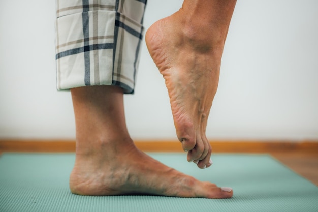 Static Balance Test Standing on one leg