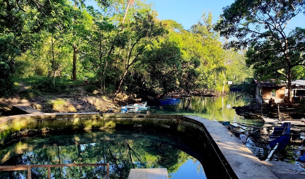 Station voor kleine boten in Jungle