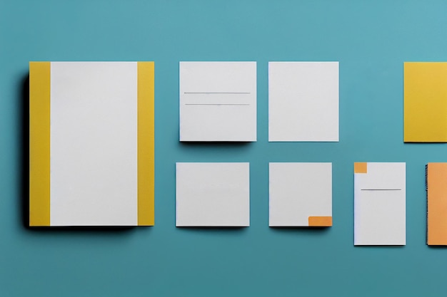 Stationary Set Mockup Background Image Template