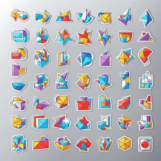 stationary set sticker icon