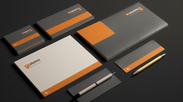 stationery brand identity mockup