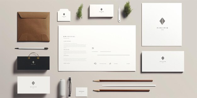 stationery corporate identity mockup