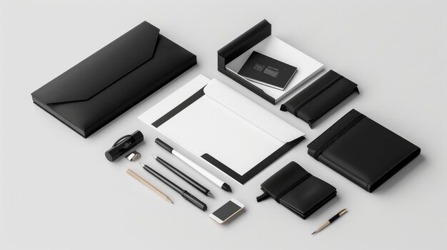 stationery set mockup