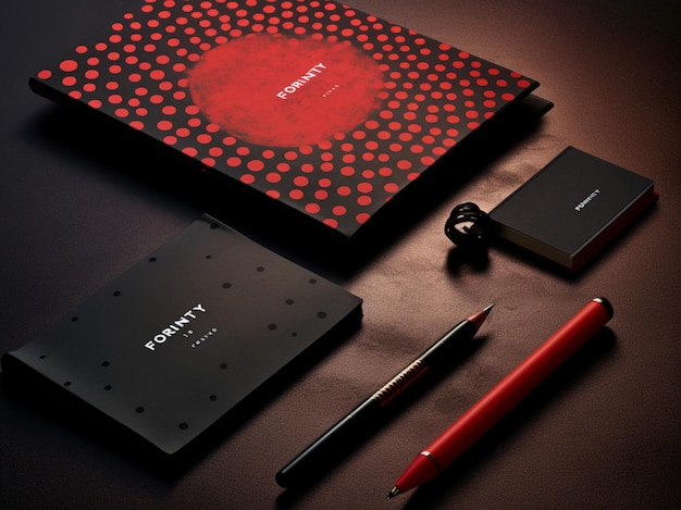 Stationery set mockup