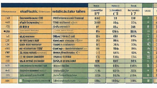 Photo statistical actuarial tables