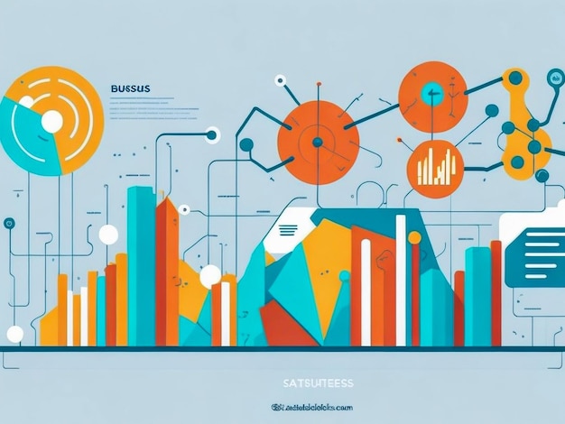 Photo statistics for business abstract concept