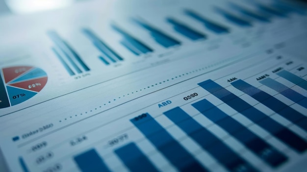 Statistieken over bedrijfsconcepten Financiële grafiek Financiële planning Data-analyse