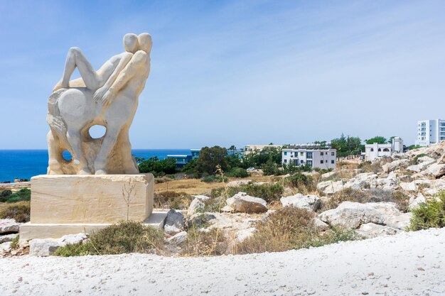 Statue against clear sky