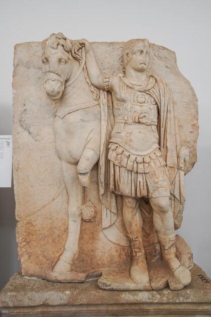 Statue in Aphrodisias Ancient City in Aydin Turkiye