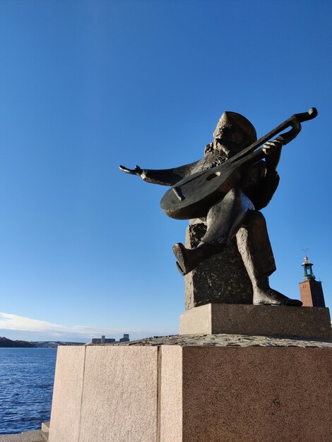 Statue and blue sky