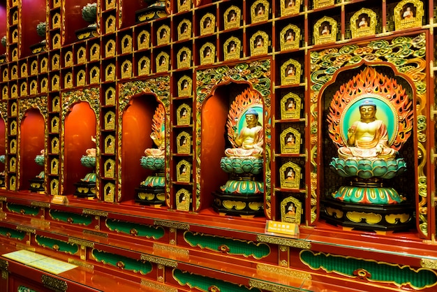 The statue of buddha in chinese buddha tooth relic temple