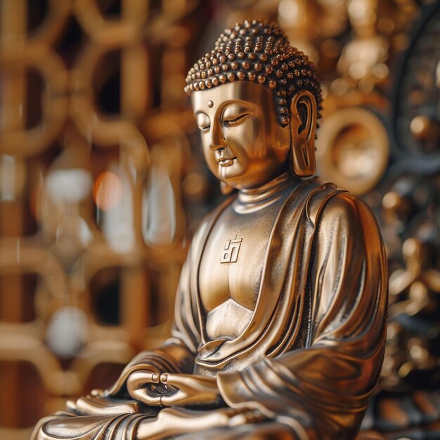 a statue of buddha with a buddha on it