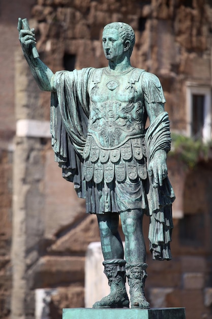 Statue CAESARI NERVAE Augustus Rome Italy
