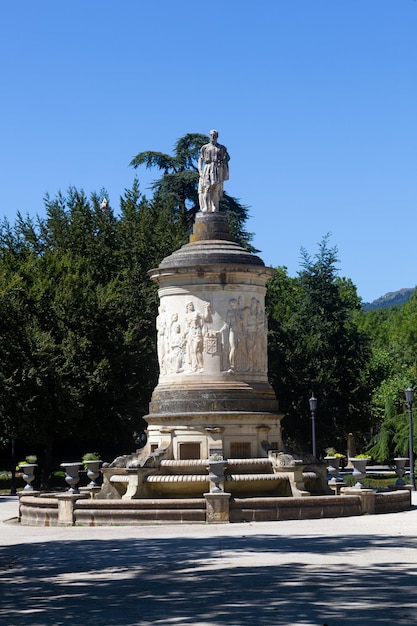 Statue dedicated to the tenor Julian Gayarre Pamplona Spain