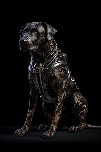 A statue of a dog named star wars