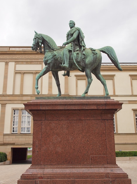 Photo statue of german emperor king wilhelm i (william i)