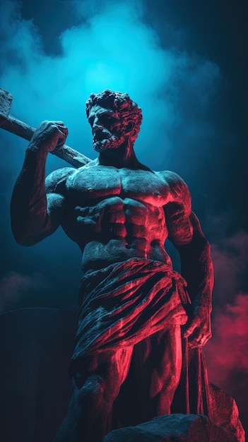 Foto la statua del dio per persona