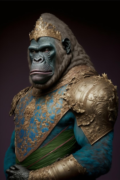 A statue of a gorilla from the movie gorilla king