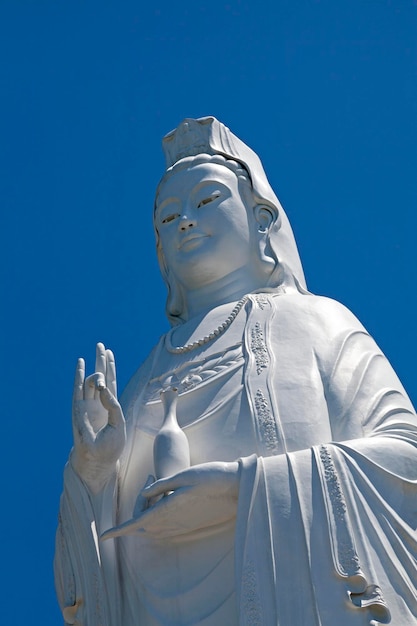 Statue of Guan Yin Linh Ung Pagoda in Da Nang