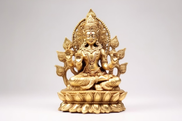 힌두교 여신 락미(laxmi)의 동상