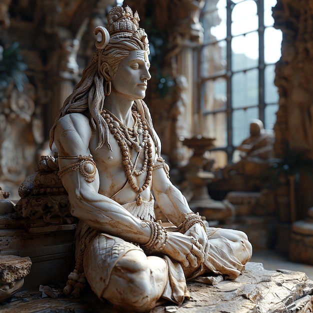 The statue of Indian god