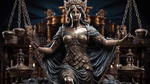Foto statua di lady justice