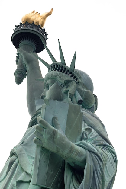 Photo statue of liberty against clear sky