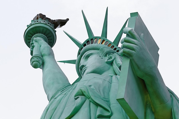 Photo statue of liberty against clear sky