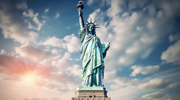 Статуя Свободы Американский символ Нью-Йорк США