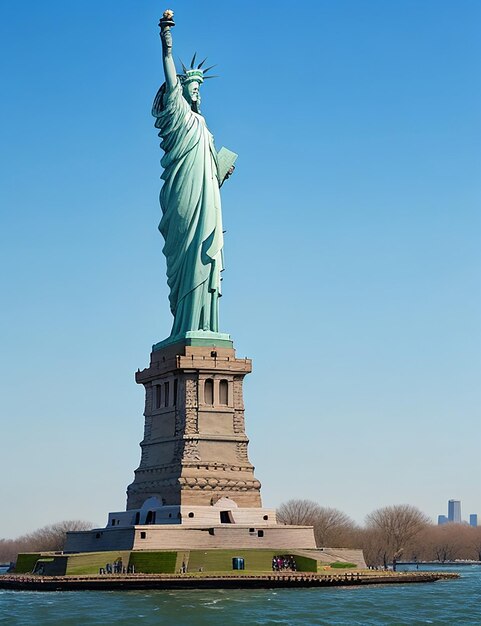 Photo statue of liberty liberty island new york