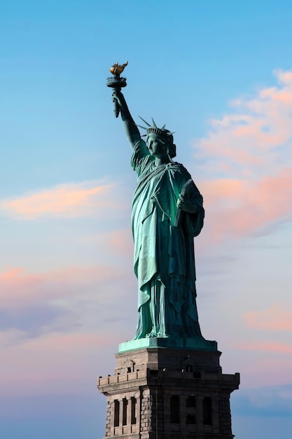 The statue of Liberty in Manhattan New York City