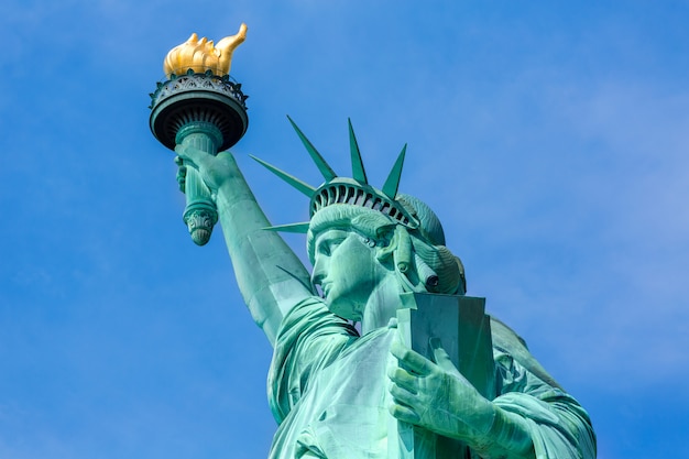 Simbolo americano di usa della statua della libertà di new york