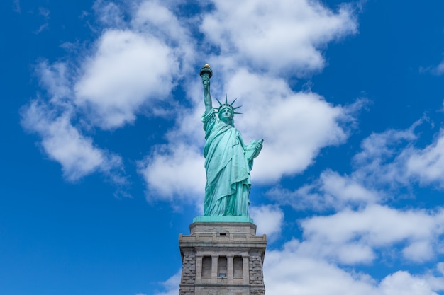 La statua della libertà, new york city, stati uniti d'america