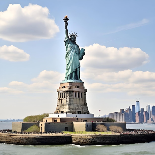 Foto statua della libertà, new york city