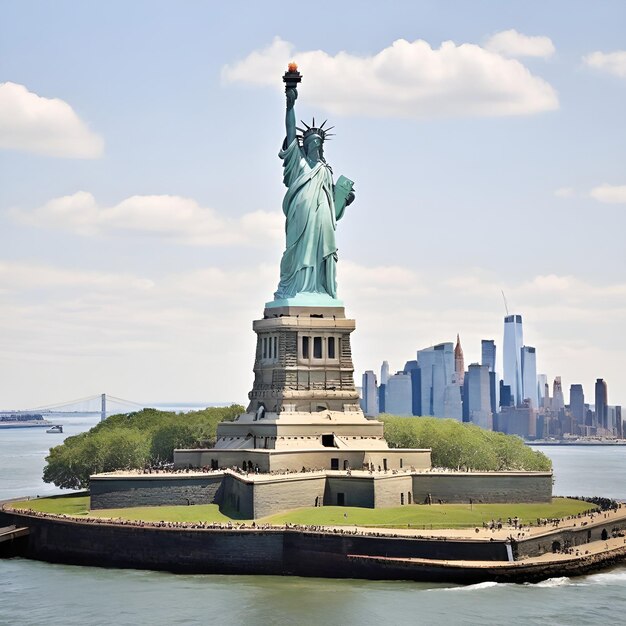 Foto statua della libertà, new york city