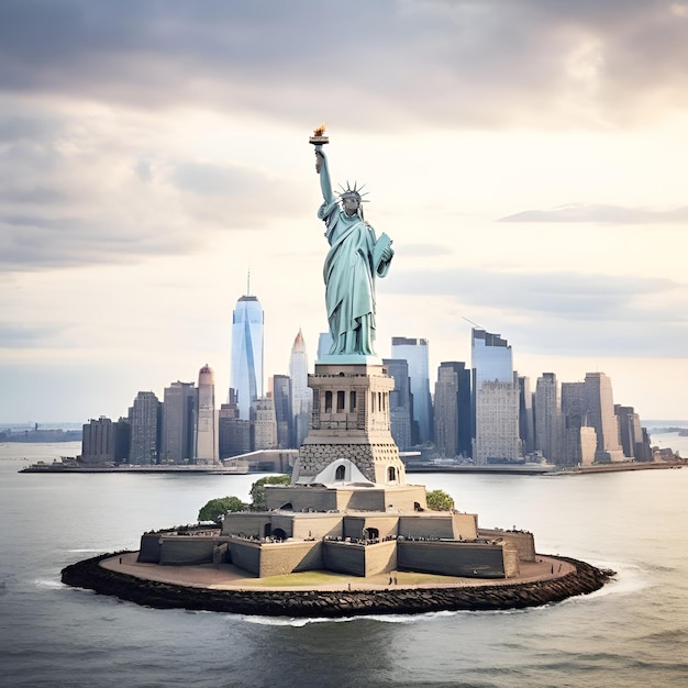 Foto statua della libertà, new york city