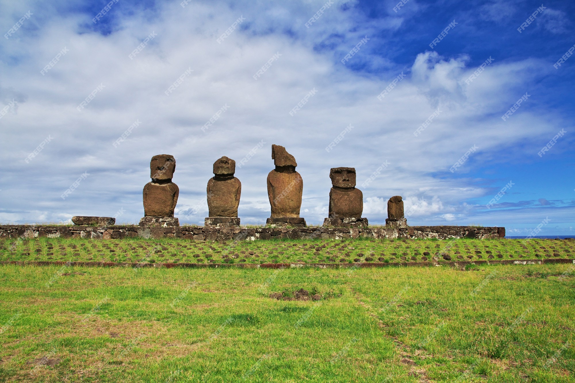 Easter Island Moais icons for free download, Freepik