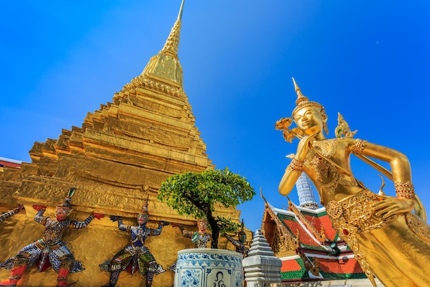 Statue of a mythical being at the Grand Palace Bangkok