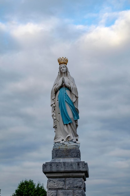 Statue of Our Lady of Immaculate Conception Lourdes France