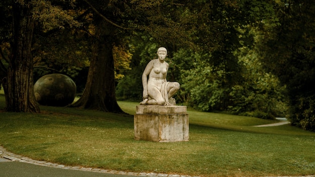 Photo statue in park
