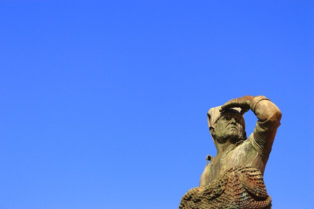 Statue of a portuguese fisherman cego do maio